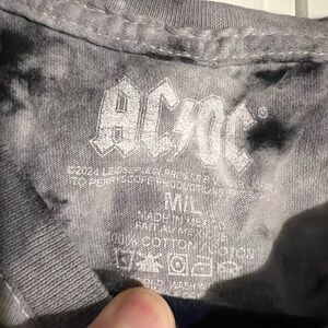 AC/DC Charcoal Logo Tee